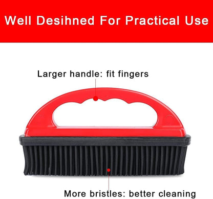Rubber Brush - Effortless Pet Hair & Lint Removal for Couches & Clothes