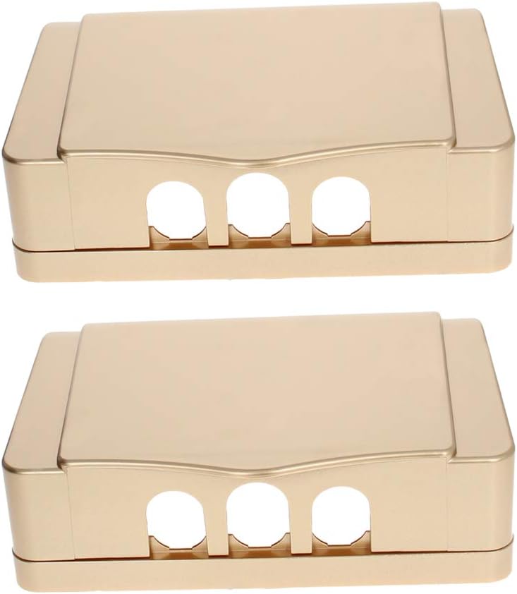 Fielect 2Pcs Weatherproof in Use Outlet Cover Plug Receptacle Protector for Retrofit Siding Construction Transparent 118 Type 210x100x47mm
