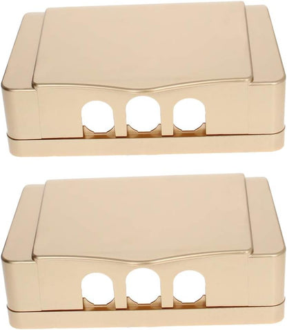 Fielect 2Pcs Weatherproof in Use Outlet Cover Plug Receptacle Protector for Retrofit Siding Construction Transparent 118 Type 210x100x47mm