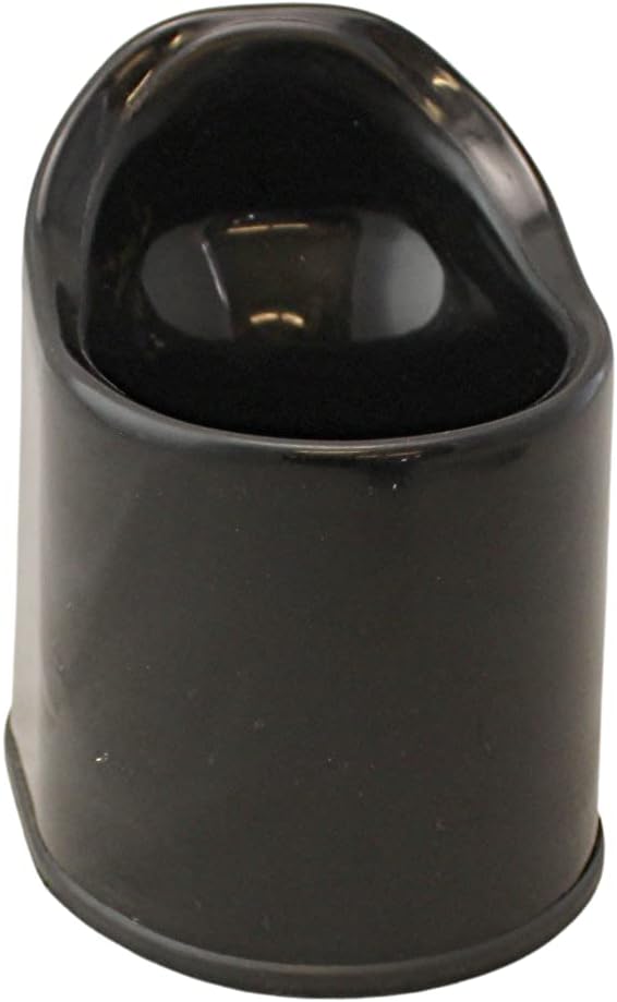 Comfort Rubber Ergonomic Grip Black Toilet Bowl Brush Under Rim Lip Brush and Storage Caddy for Bathroom
