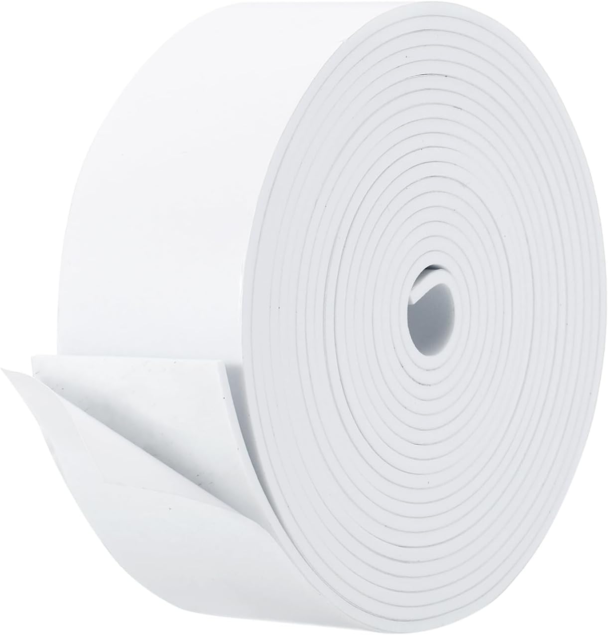 PATIKIL Weather Stripping Door Seal Strip, 3/8 Inch x 1/4 Inch x 32 Ft Self Adhesive Soundproof High Density Foam Tape Insulation for Door Window Air Conditioning, White - Colors A