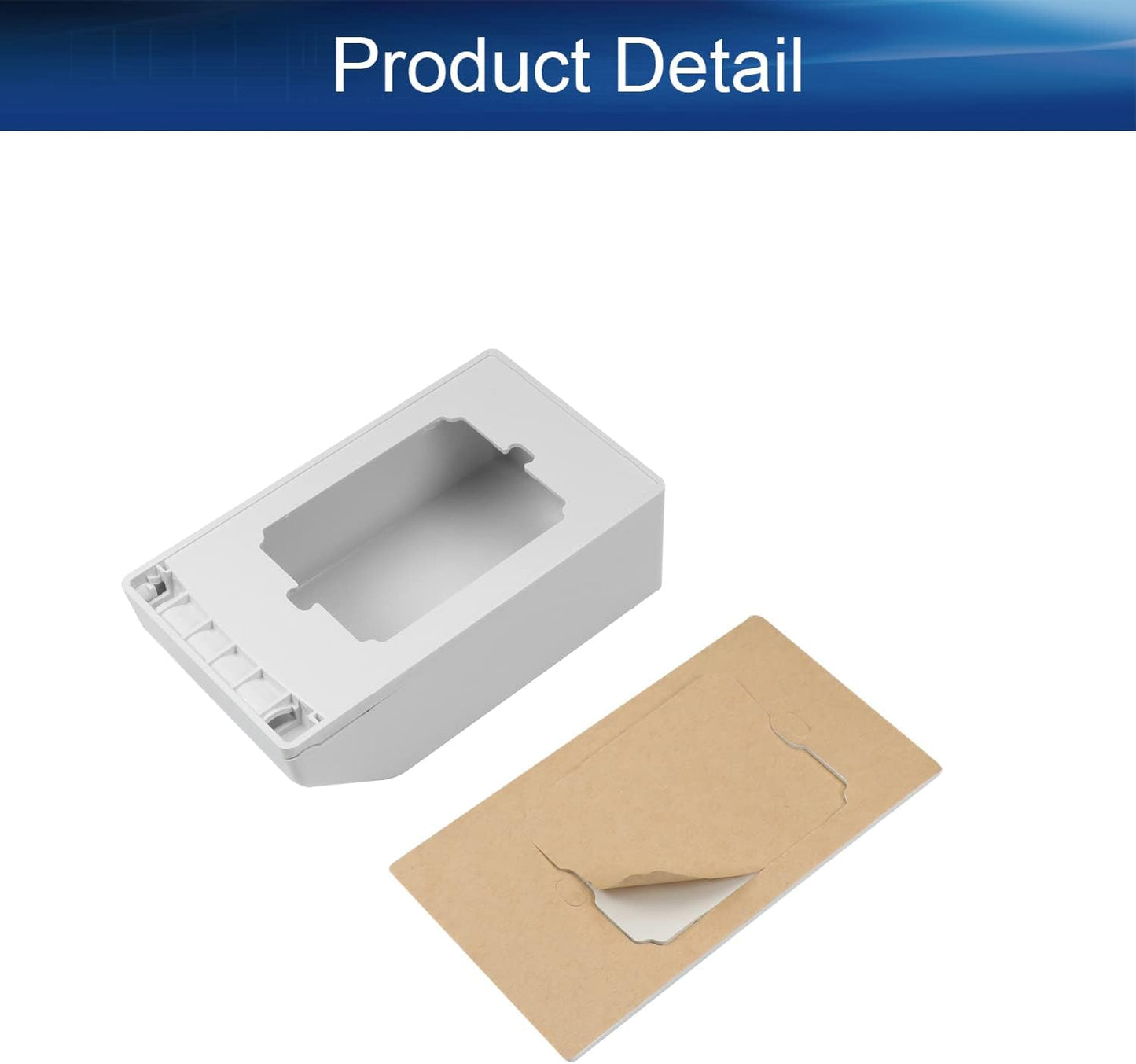 Heyiarbeit Weatherproof Cover Plug in Use Outlet Receptacle Protector 5.59"x3.27"x1.89"(LxWxH) for Retrofit Siding Construction 120 Type Transparent 1Pcs