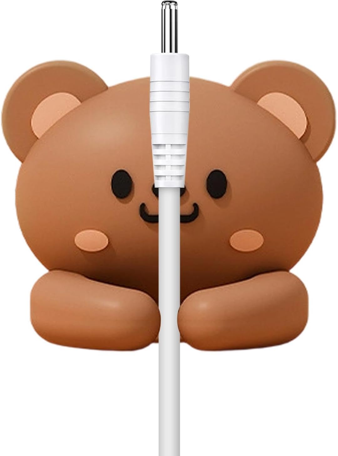 Silicone Cable Organizer Capybara Adhesive Clip | Fit Diameter Under 6mm Cable No-Drill Silicone Cord Organizer for USB Extension, Appliance, Computer, Phone, Wall, Home,