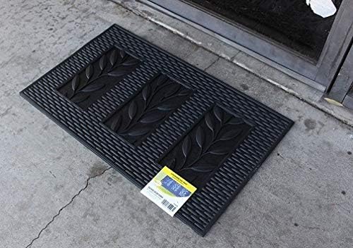 HAWK Heavy Duty Rubber Scraper Mat | Size 18" x 30" (45 x 75 cm) | 9mm Thickness | Anti Slip | Anti Fatigue | Great For Cleaning Boots & Shoes