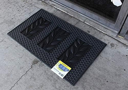 HAWK Heavy Duty Rubber Scraper Mat | Size 18" x 30" (45 x 75 cm) | 9mm Thickness | Anti Slip | Anti Fatigue | Great For Cleaning Boots & Shoes
