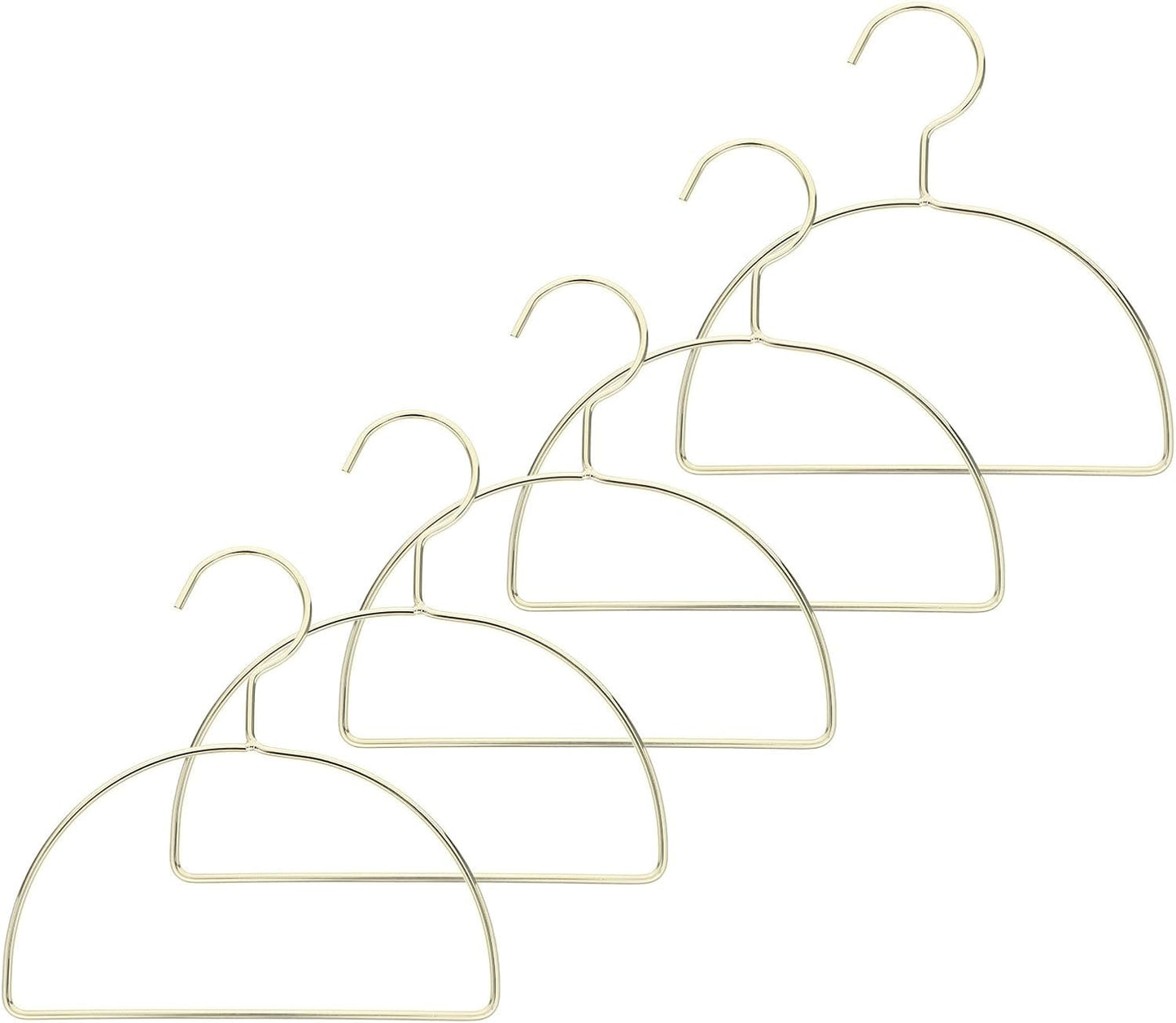 SOIMISS 5pcs Wall Mounted Semi-Circle Clothes Drying Rack Iron Hanger for Laundry Room and Closet with Strong and Stable Structure Easy Assembly Towel and Scarf Holder for Women