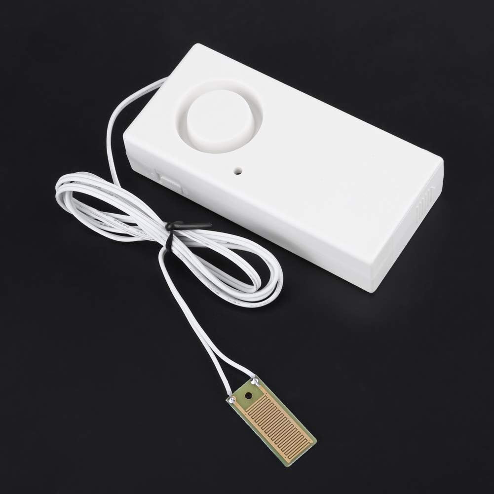 Water Leak Detector 120dB Alarm, High Sensitivity Flood Level Sensor for Basement, Sump Pump, Washing Machine - Battery Operated (9V Not Included)