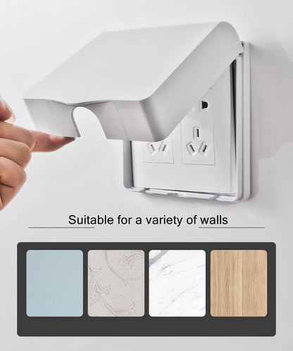 Fielect Weatherproof in Use Outlet Cover Plug Receptacle Protector for Retrofit Siding Construction Transparent 120 Type 142x83x48mm 1Pcs