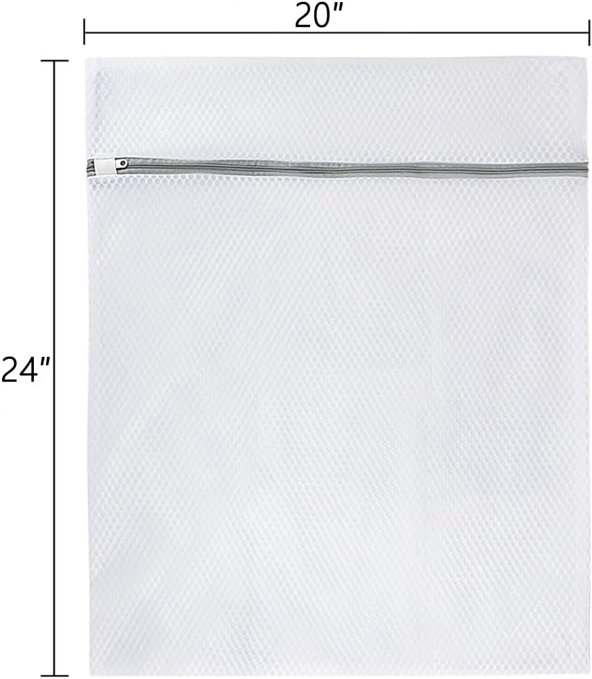 Vivifying Extra Large Mesh Laundry Bag, 2 Pack XXL Oversize Honeycomb Mesh Wash Bags for Washing Machine, Coats, Stuffed Toys, Blanket, Bedding, Sweater, Delicates Clothes (27 x 35 Inches)