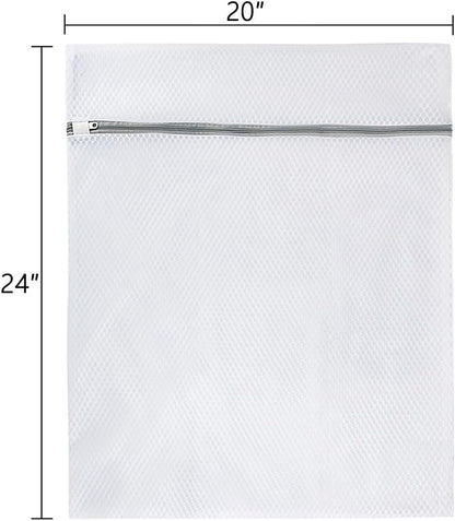 Vivifying Extra Large Mesh Laundry Bag, 2 Pack XXL Oversize Honeycomb Mesh Wash Bags for Washing Machine, Coats, Stuffed Toys, Blanket, Bedding, Sweater, Delicates Clothes (27 x 35 Inches)