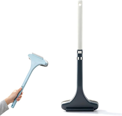 2 in 1 Window Squeegee Cleaner Tool, Multifunctional Window Screen Cleaner Brush with Squeegee, 2026 New Window Cleaning Brush with Detachable Handle, Double Sided Wet & Dry Dual Use (White Green)