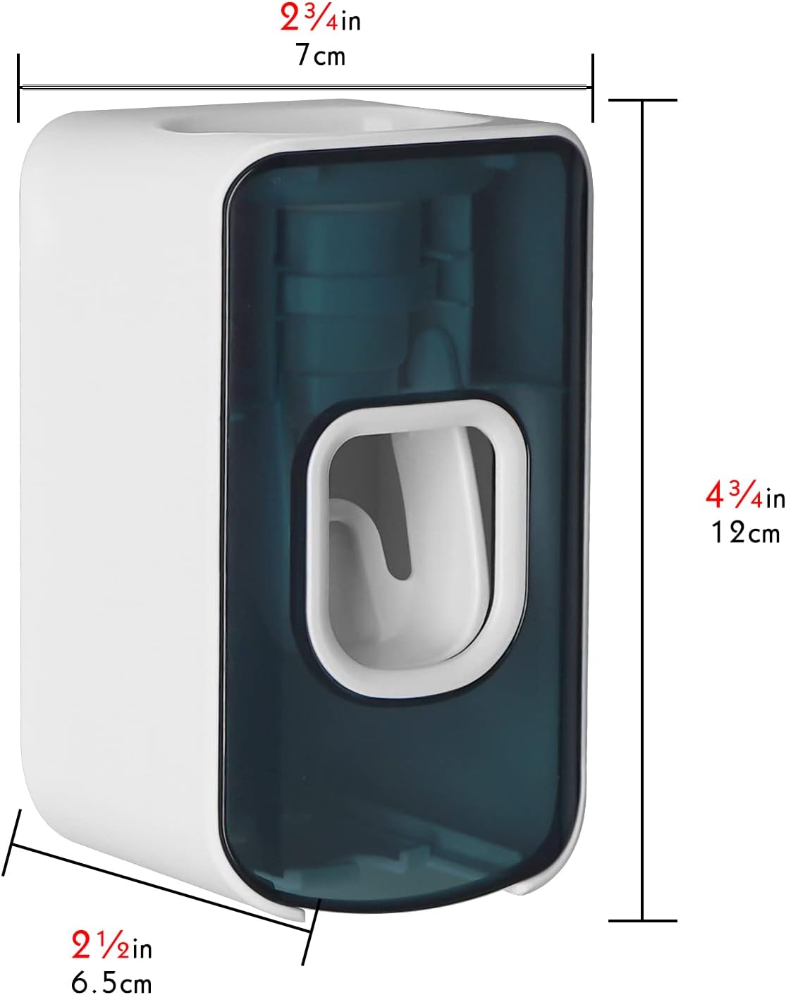 2 Slot Toothbrush Holder and Toothpaste Dispenser Wall Mounted, Automatic Toothpaste Squeezer, 2 in 1 Tooth Brush Toothpaste Organizer for Shower (Grey)