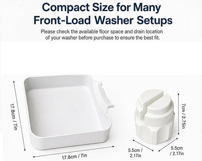 Universal Front-Load Washing Machine Drain Pan, Washer Drain Pan, Washing Machine Drainage Tray, Washing Machine Drain Funnel Tray for Basements, Apartments, Mobile Homes, Garages and Rentals (1PC)