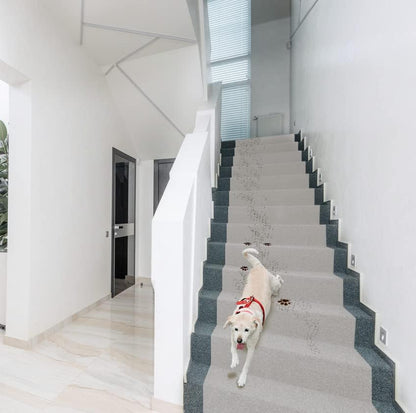 LAMINET Non-Slip Carpet & Stair Protector - Grey, 9' L x 30" W - Low-Pile, Durable, Washable Protector for Carpeted Stairs, Floors, Hallways, and High-Traffic Areas