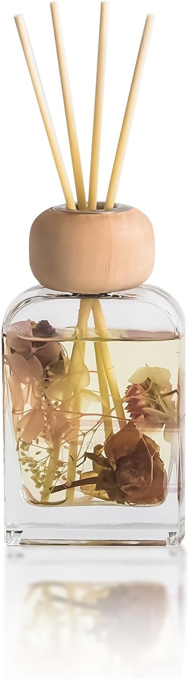 Reed Diffuser Set Gardenia Floral, 3.4 fl oz - Elegant Home Fragrance with Sticks - Long-Lasting Scented Oil Reed Diffuser for Bedroom, Bathroom Shelf Decor & Living Room(Gardenia Floral)