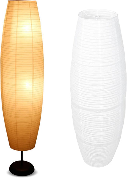 Rice Paper Floor Lamp Shade Paper Floor Lampshade Unique Design Decor Lamp Bedside Lamp Floor Lamp Chimney for Living Room