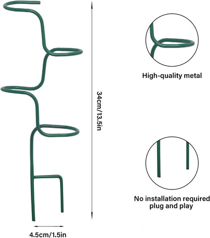 3PCS Indoor Plant Support – Durable Metal Garden Stakes for Monstera, Flowers & Herbs – 12.6 Inch Trellis for Indoor & Outdoor Plants, Easy-to-Use Support Structures