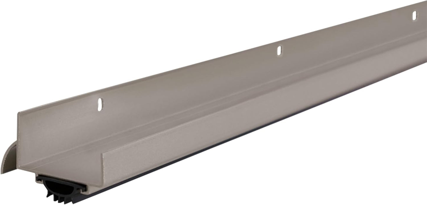 M-D Building Products 69570 36 in. White Aluminum U-Shape Commercial Screw-on Under Door Seal