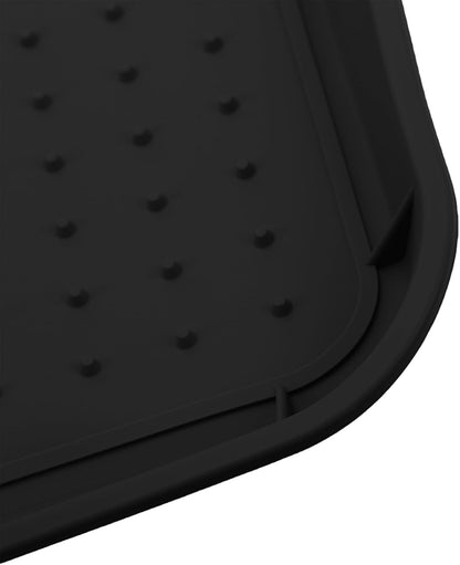 ASHATA Boot Tray Heavy Duty Silicone Shoe Mat Tray with Lip Non Slip, Boot Mat Organizer for Front Door Entryway Indoor Outdoor Use, 30x15 Inch (Grey)