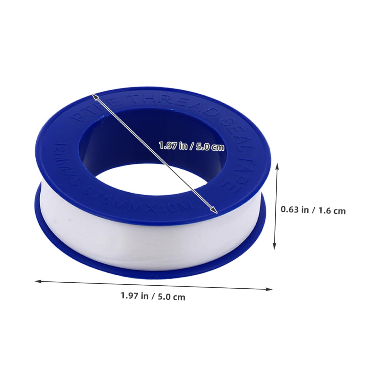 Cabilock 12rolls PTFE Thread Seal Tape for Plumbing High-Temperature Resistant Leak Water Sealing Tape for Pipe Connections for Plumbers and Home Repairs