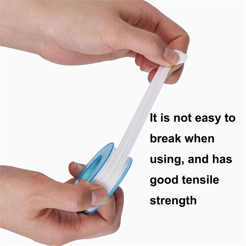 Generic Btkigl 10 Pieces 1M/2M/3M/10M/15M/18M Tape Sealer Faucet Sealing Thread PTFE Industrial Teflo n Tape Plumber for Water Pipe Sealing Duct Tape (15mmx10m)