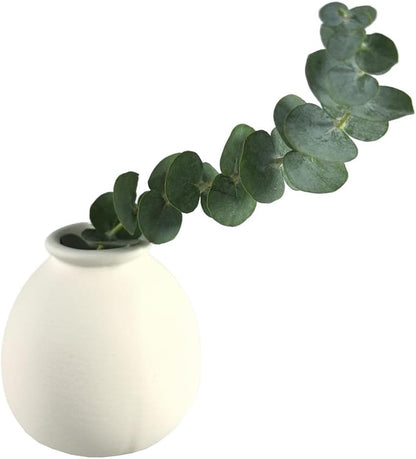 Daittin Small Ceramic Vase Set, Mini Flower Vases for Home Decor, Aesthetic Table Centerpieces for Living Room Bedroom Bathroom Shelf (Style-5)
