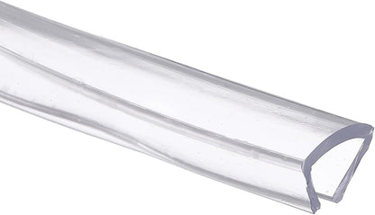 uxcell Clear Edge Trim, 13.1Ft Silicone U Channel Edge Protector, Edges Guards Fits 1/32"-3/32" for Car Doors Sheet Metal Parts (3/16" W x 3/8" H)