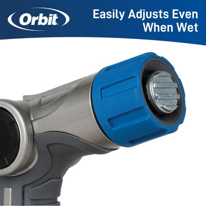 Orbit 58993 7-Pattern Watering Nozzle with Thumb Control, Black