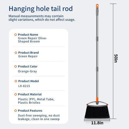 Heavy-Duty Broom, Suitable for Both Indoor and Outdoor use, Ideal for Cleaning Yards, garages, Shopping Centers, Kitchens, Balconies, Offices, and pet Hair