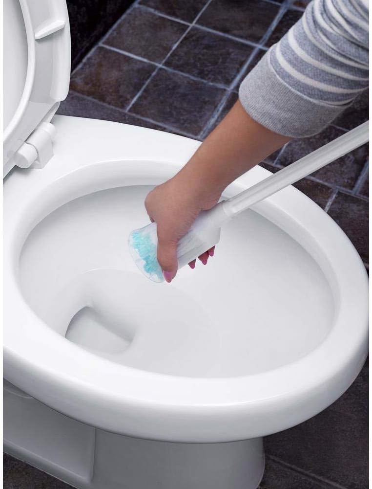Fuller Brush Toilet Bowl Cleaner Brush – Antimicrobial Toilet Swab with Soft Non-Scratch Head, Long Handle, Deep Cleaning Under Rim (Pack of 1)