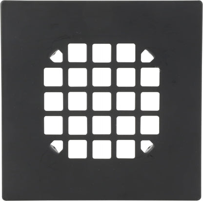 Danco Snap-in Shower Drain Cover with in-Drain Hair Catcher, 4-1/4" Round, White Strainer, (10533)