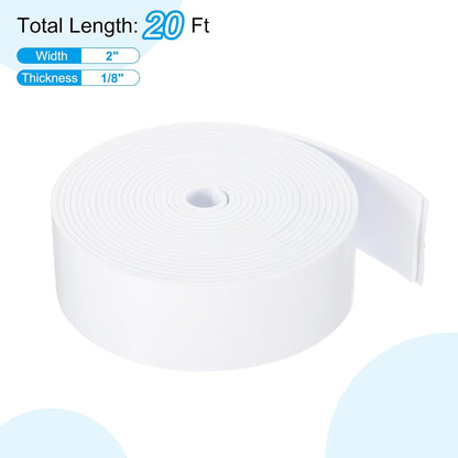 PATIKIL Weather Stripping Door Seal Strip, 3/8 Inch x 1/4 Inch x 32 Ft Self Adhesive Soundproof High Density Foam Tape Insulation for Door Window Air Conditioning, White - Colors B