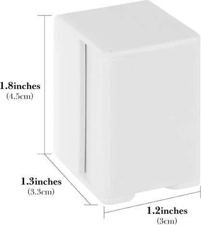 2 PCS Toothbrush Holder Wall Mounted with Cover for Bathroom, Self Adhesive Toothbrush Storage Organizer for Shower, Mini Toothbrush Hanger Rack for Dorm, Cabinet (Black)