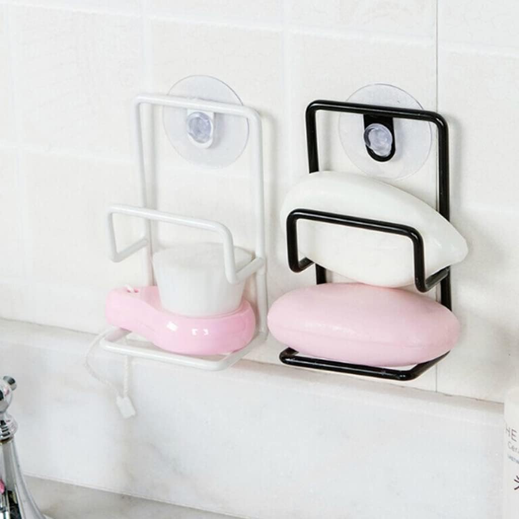 Sink Countertop Organizer Rack Wall Mounted Drain Rack Sponge Dishcloth Holder Sink Caddy Kitchen Accessories Punch-free Kitchen Sink Organizer Rack Stainless Steel Countertop for Cleaning Products