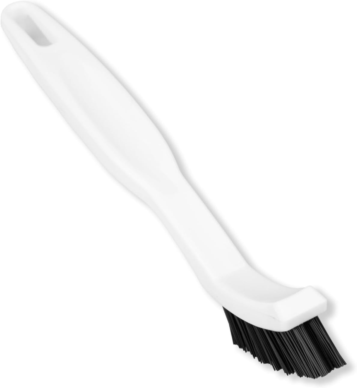 SPARTA Flo-Pac Grout Brush with Nylon Bristles, Scrubber with Handle for Bathroom and Kitchen Tile, 8", White
