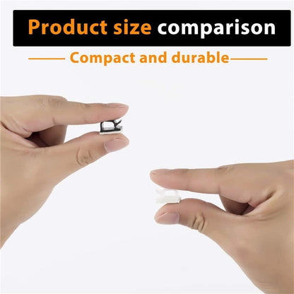 50pcs Cable Clips, Adhesive Cable Organizer Cord Holder, Durable Strong Cable Wire Management for Car, Office and Home (Transparent)