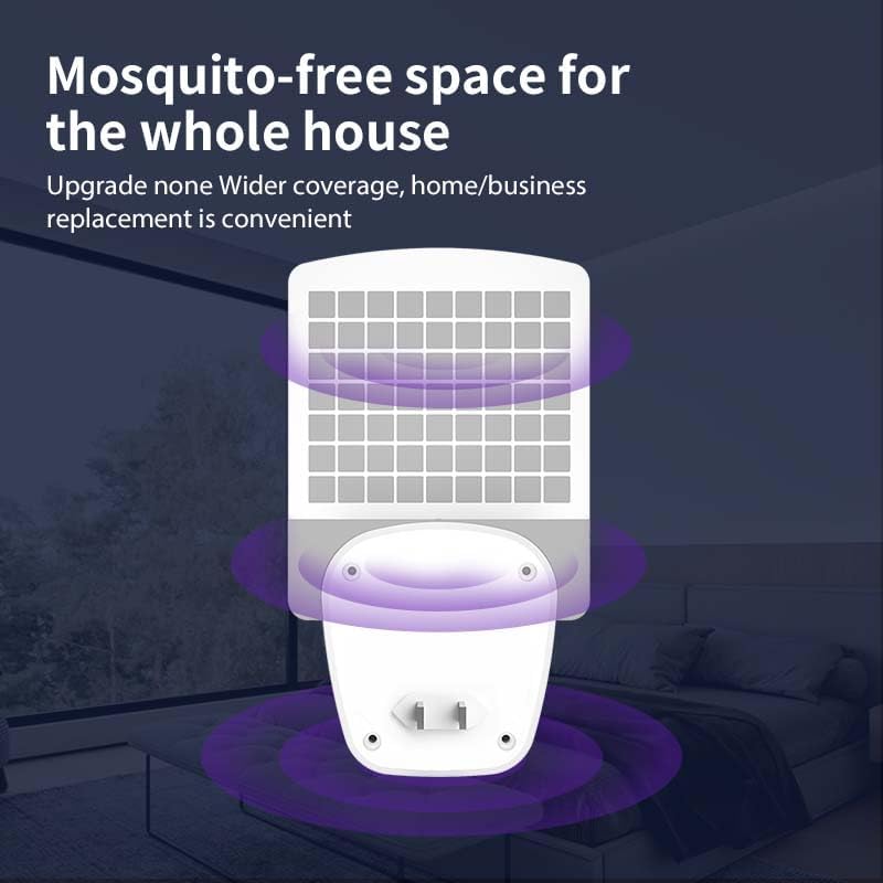 Plug-in Flying Insect Light Trap, 365-395nm UVA 4 LED Bug Catcher, Low Energy Silent Indoor Gnat Trap, Physical Sticky Fly Trap, Insect Trap for Home Kitchen Bedroom Office