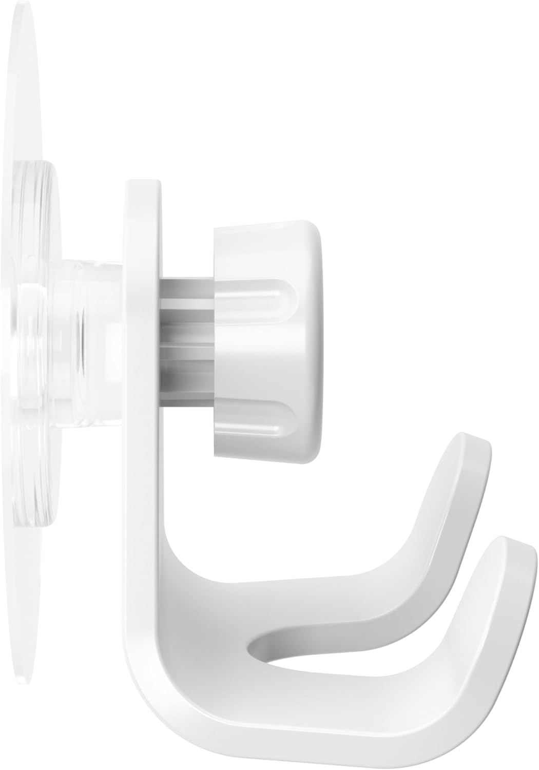 Umbra Flex Adhesive Double-Hook for Bathroom Shower Tub, Holds Towels, Washcloths, Loofahs, Razor, and More, White