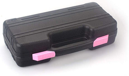 39-Piece General Tool Set-Essential Household Hand Tool Kit with Portable Toolbox Storage Case（Pink）