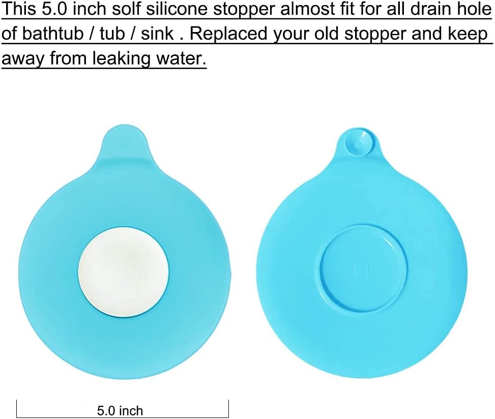 Seatery Bathtub Drain Strainers, Tub Drain Hair Catcher, Stainless Steel Bath Drain Cover Basket, Outer Diameter 3.0 inch/7.7cm, Inner Diameter 1.60 inch/4.0cm, Pack of 2