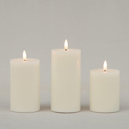 ANGELLOONG Flickering Flameless Candles, Realistic Battery Operated Candles with Remote and Timer, Set of 3 LED Candles for Room Fall Home Wedding Decor Centerpieces Table Party Valentines Decorations