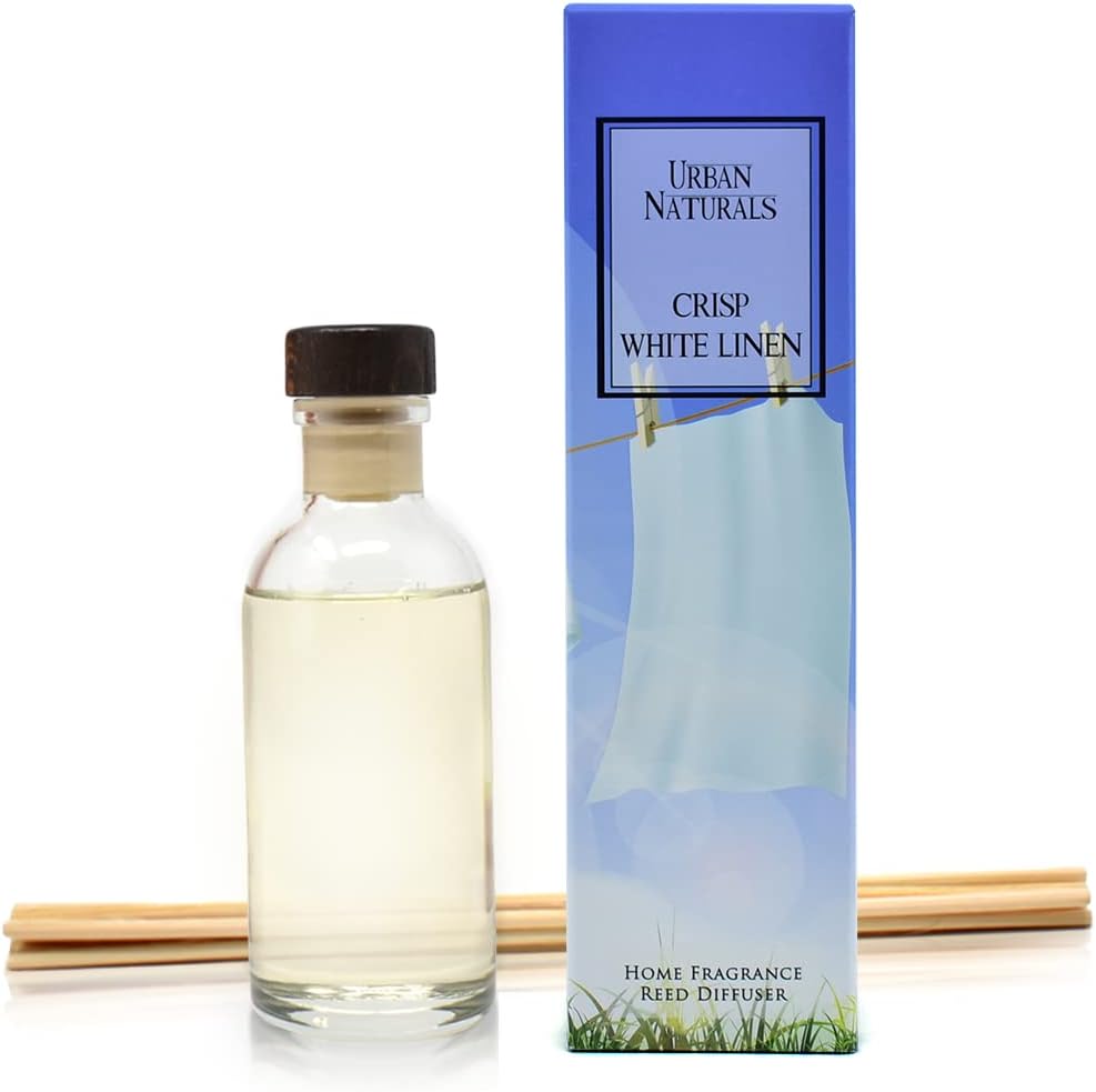 Urban Naturals Smoked Vanilla Reed Diffuser Set with Vanilla Bean, Sandalwood & Leather | Made in the USA - Colors A