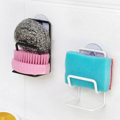 Sink Countertop Organizer Rack Wall Mounted Drain Rack Sponge Dishcloth Holder Sink Caddy Kitchen Accessories Punch-free Kitchen Sink Organizer Rack Stainless Steel Countertop for Cleaning Products
