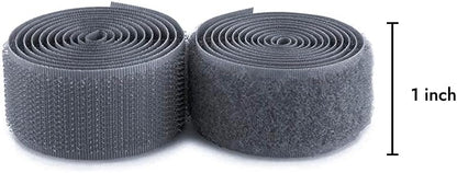 1 inch Black Hook and Loop Tape 1 Yd Self Adhesive Tape Sticky Back Heavy Duty Fastener Ideal for Window Fixing Net Carpets DIY Project Handmade Craft Home Office