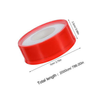 Mikikit PTFE Thread Seal Tape Temperature Resistance 10 Rolls for Plumbing Connections Pipe Leak Repair Tape for Kitchen and Residential Applications