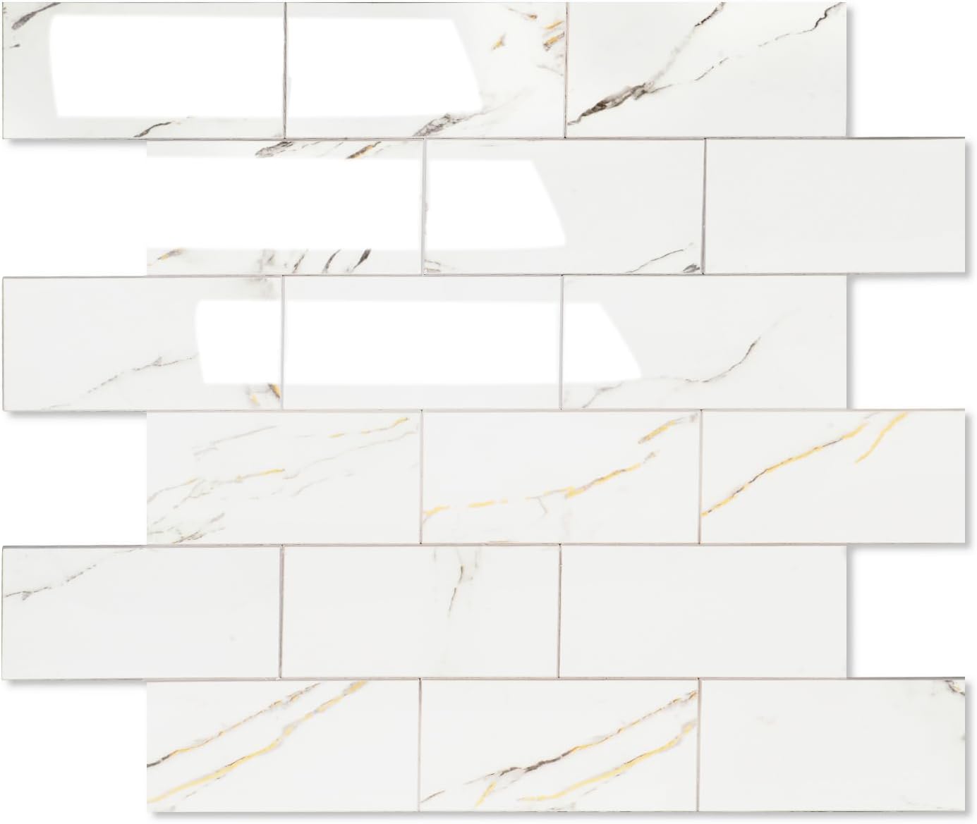 2026 New Upgrade Peel and Stick Backsplash Tile, Peel and Stick 11.34" X 11.57" Wall Tile for Kitchen, Bathroom, Fireplace, Laundry (Beige Ecru, 10 Packs)