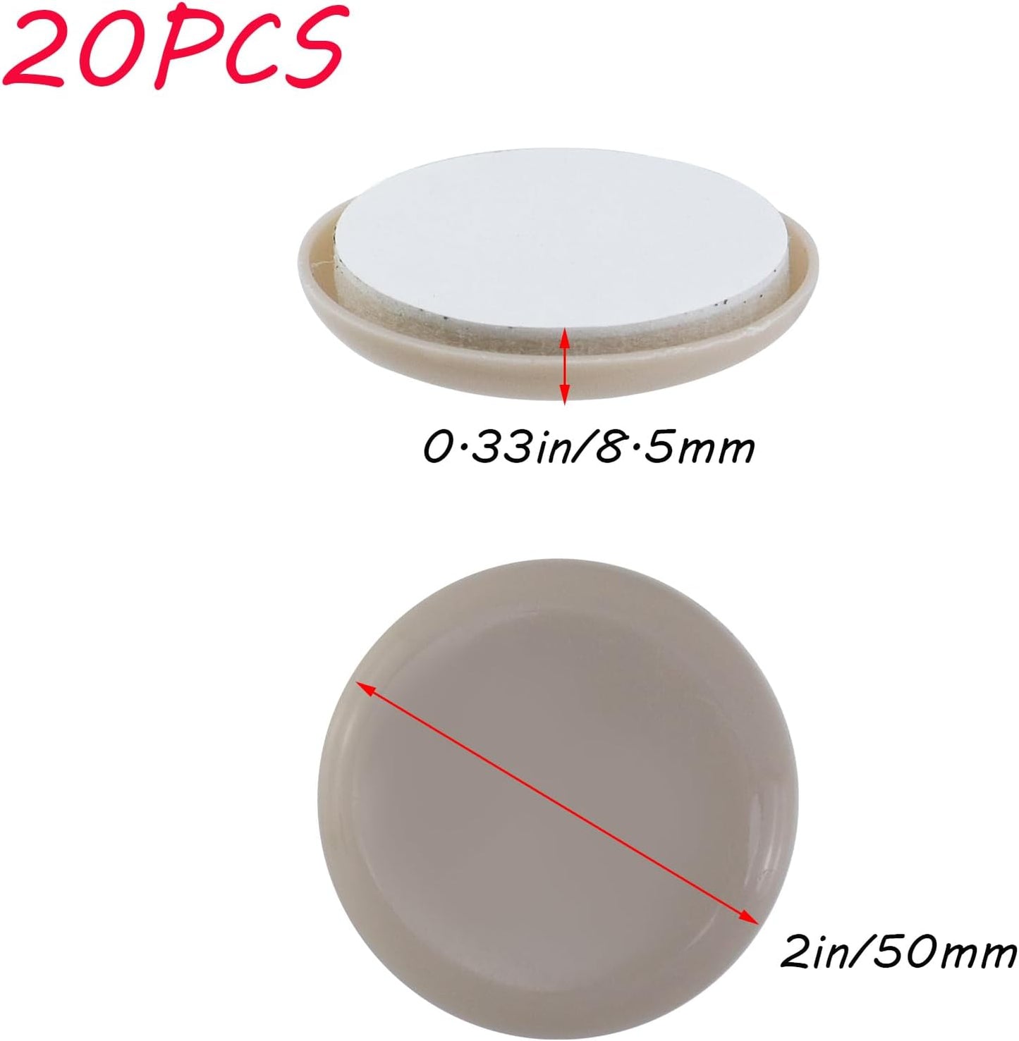 Antrader 1.5 Inch Self-Stick Furniture Round Felt Pads Wood Floor Protectors – Protect Your Hard Floors from Furniture Scratches, Pack of 48, Black