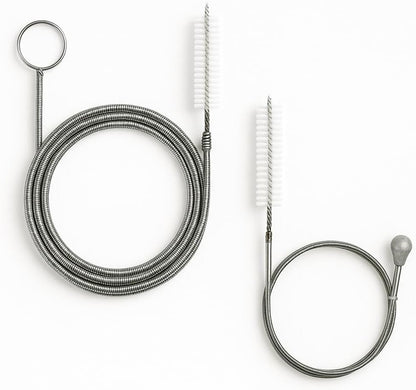 2-Pack Long Pipe Cleaners - 61" & 40" Stainless Steel Tube Cleaning Brush Set, Flexible Sunroof Drain Cleaning Tool for Sink, Refrigerator, Aquarium, Car Maintenance