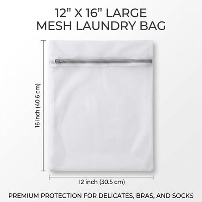 12x16 Small Mesh Laundry Bags for Delicates, 4-Pack – for Lingerie, Bras, Socks & Swimwear – 120GSM Honeycomb Mesh Protects Delicates in Washer & Dryer