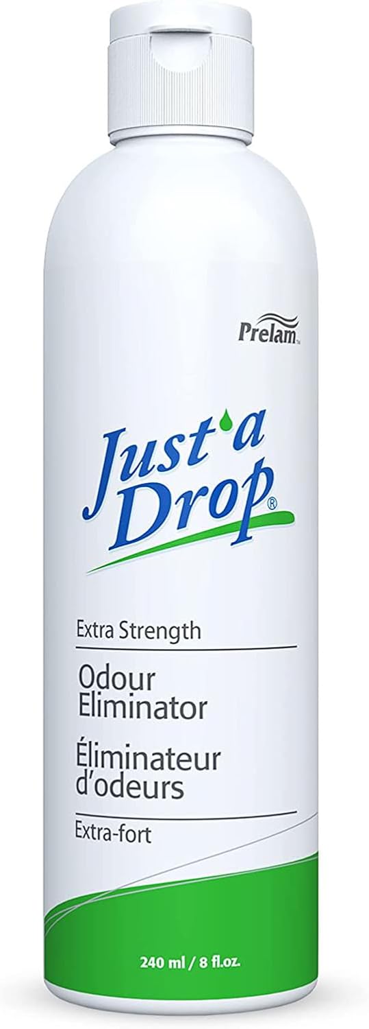 Prelam Just a Drop Odor Eliminator - Before You Go Toilet Freshener - Deodorizer Odor Eliminator - Toilet Drop Ins - Extra Strength - 8 oz